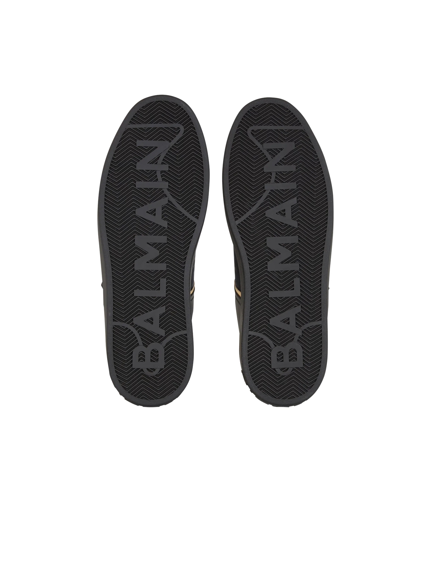 BALMAIN || B-Court Monogrammed Nylon And Leather Sneakers