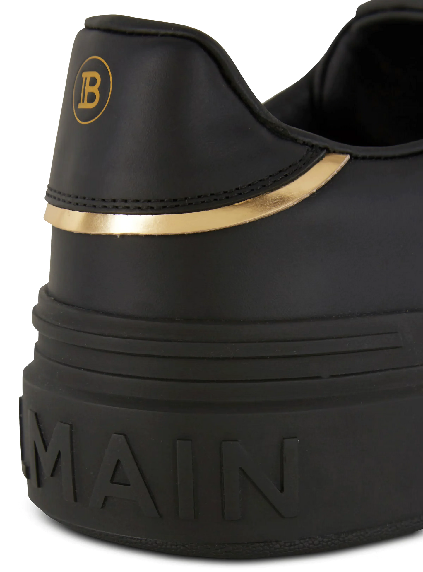 BALMAIN || B-Court Monogrammed Nylon And Leather Sneakers