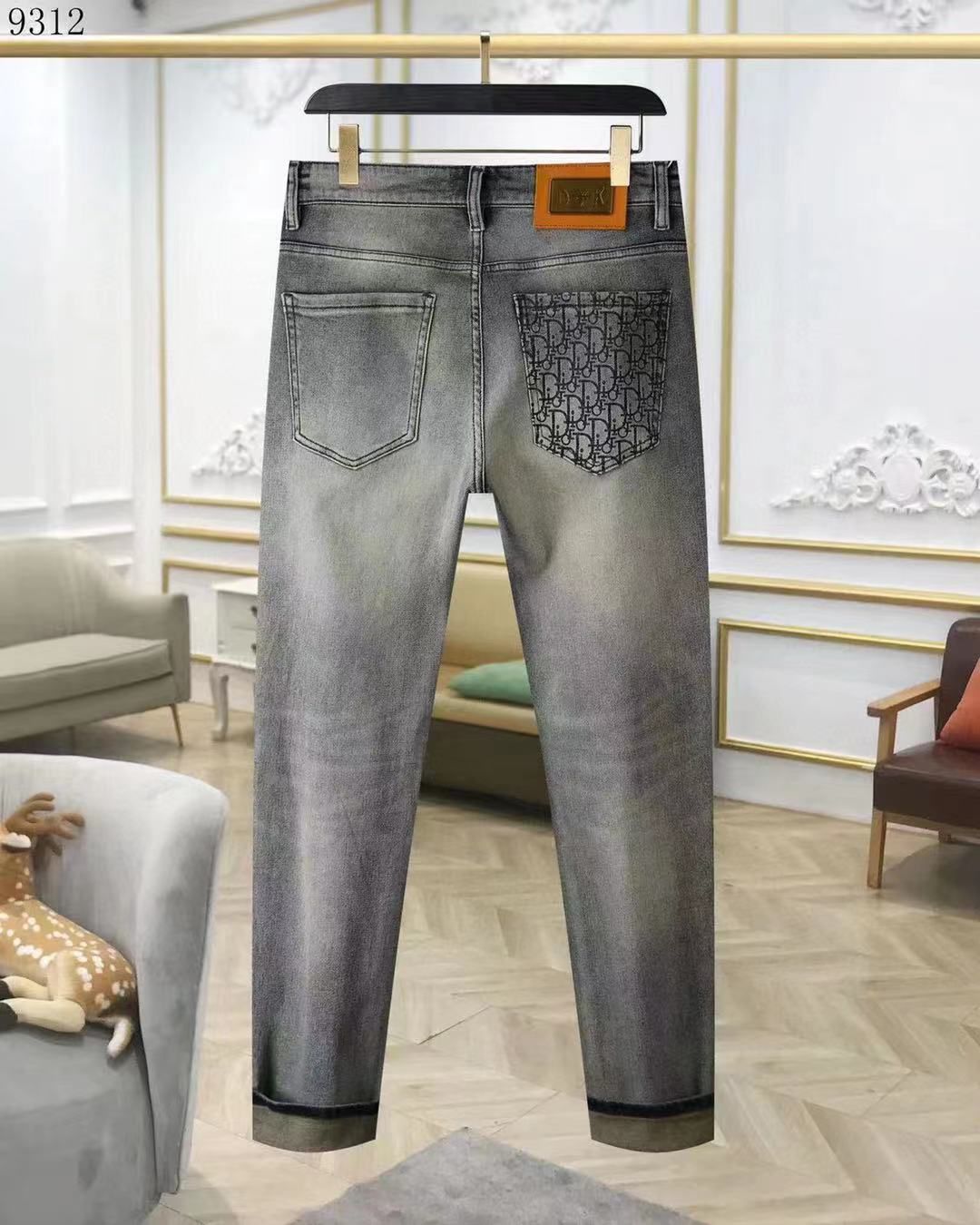 Trendige, super bequeme graue Jeans für Herren