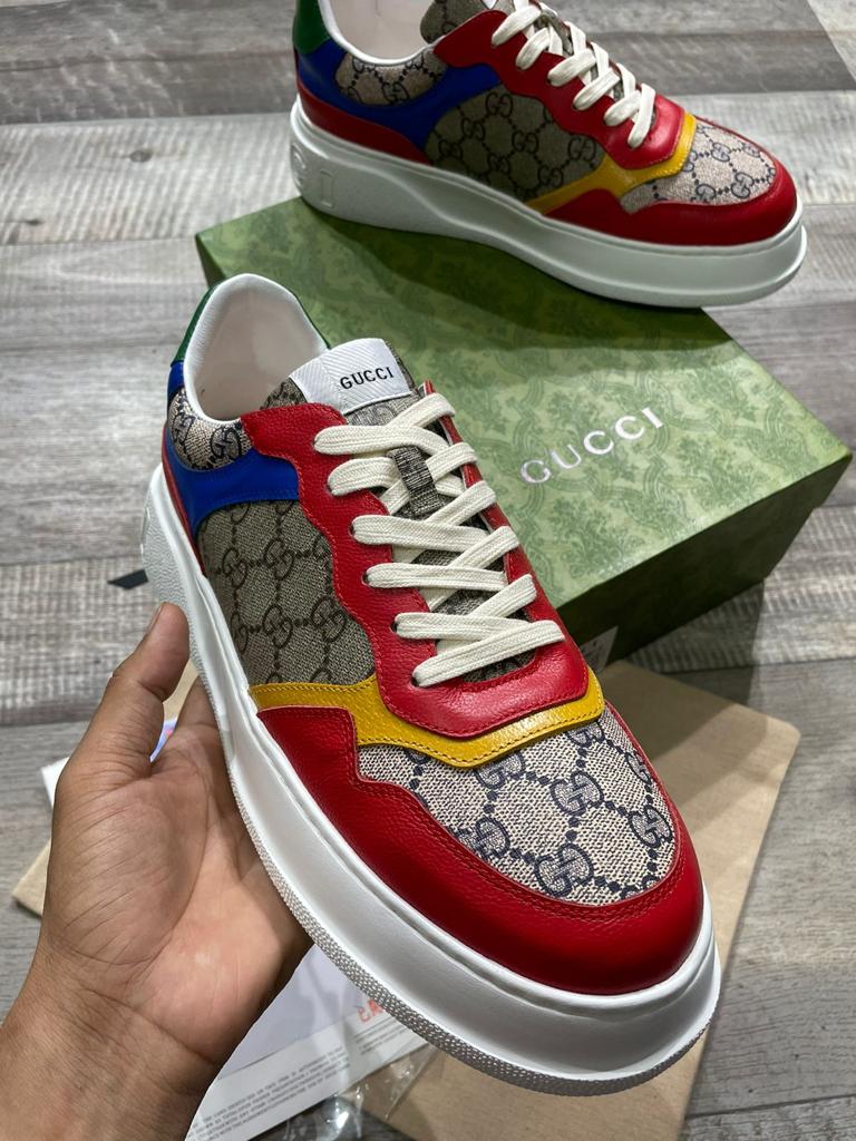 GUCCI || CHUNKY B GG SNEAKER-RED