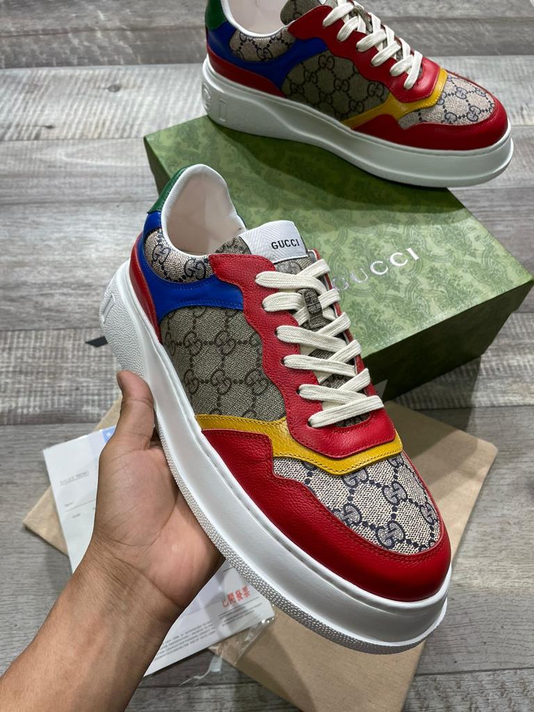 GUCCI || CHUNKY B GG SNEAKER-RED