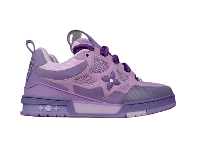 Stylish LOUIS VUITTON LV Purple Skate Sneakers