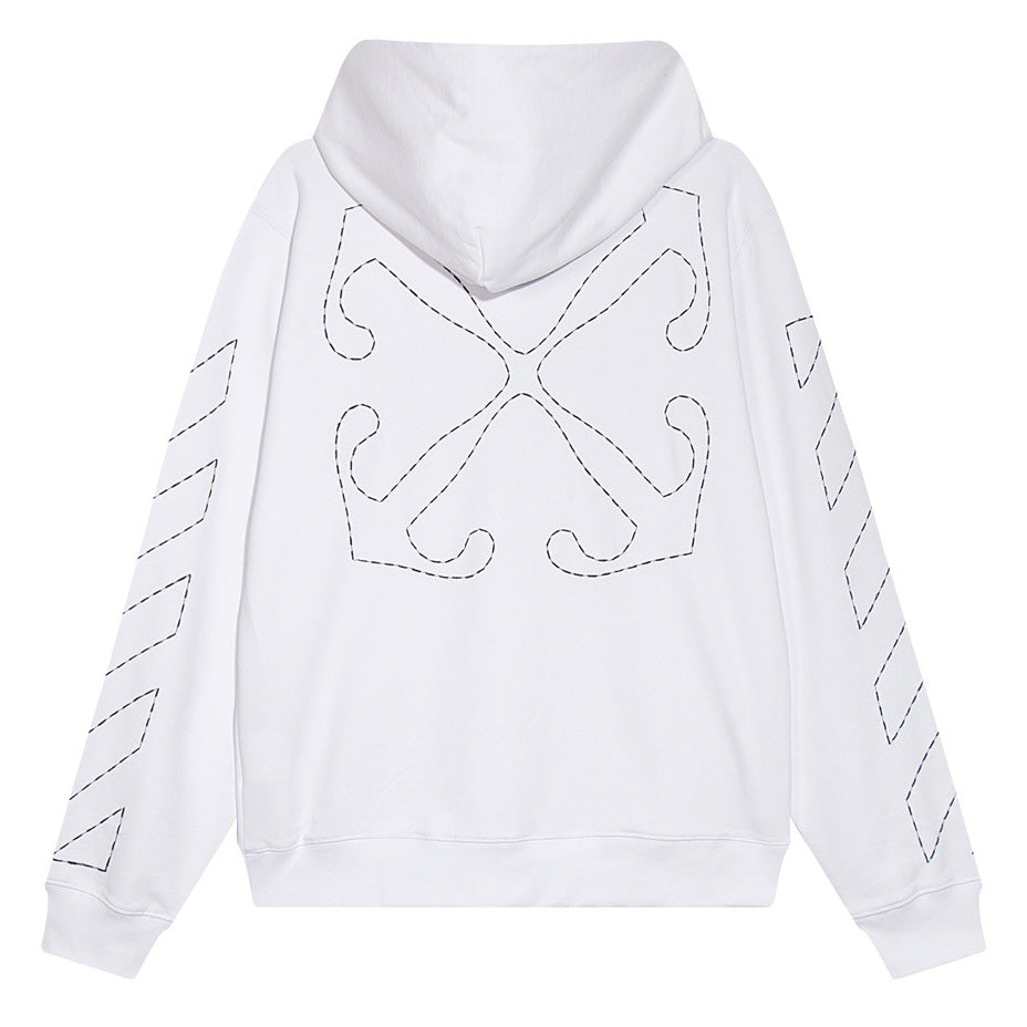 OFF WHITE Paint Arrow Hoodie Oversize