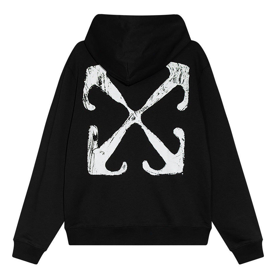 OFF-WHITE Scratch Arrow Skate Hoodie Oversize