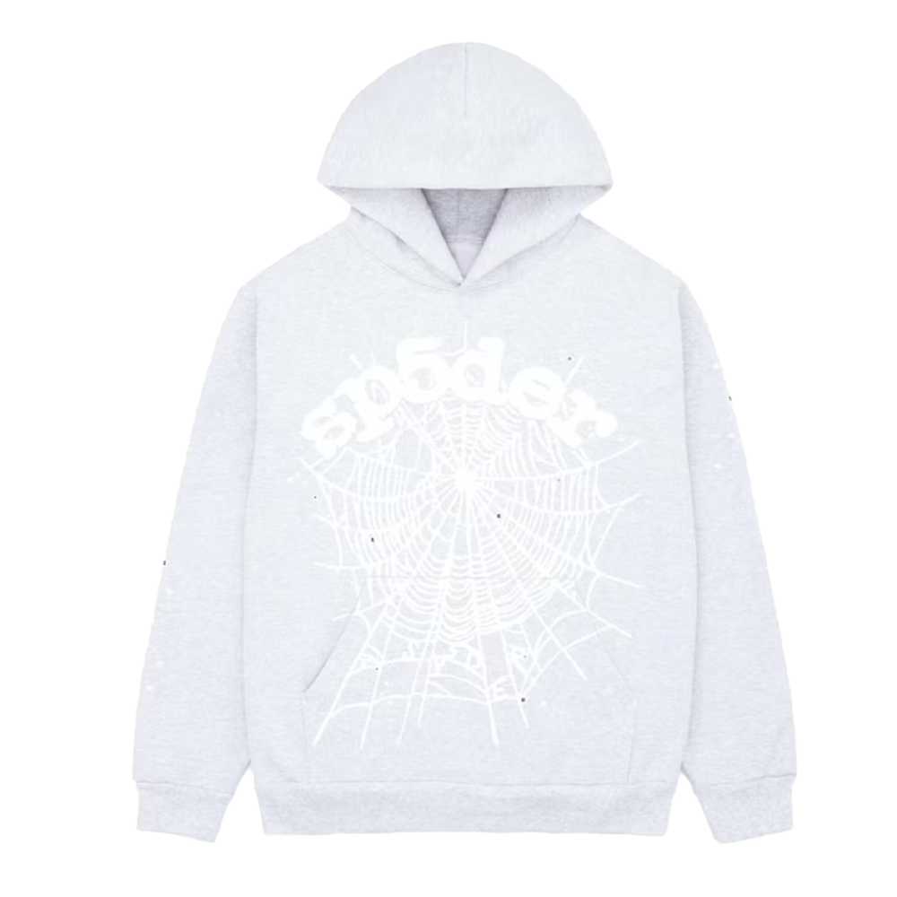 Sp5der OG Web Hoodie Heather Grey