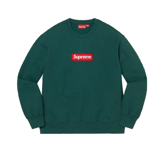 Supreme Box Logo Crewneck (FW22) Dark Pine