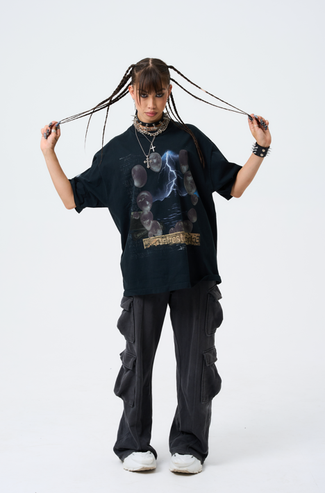 Travis Scott Utopia Echoes Circus Maximus Tee Black