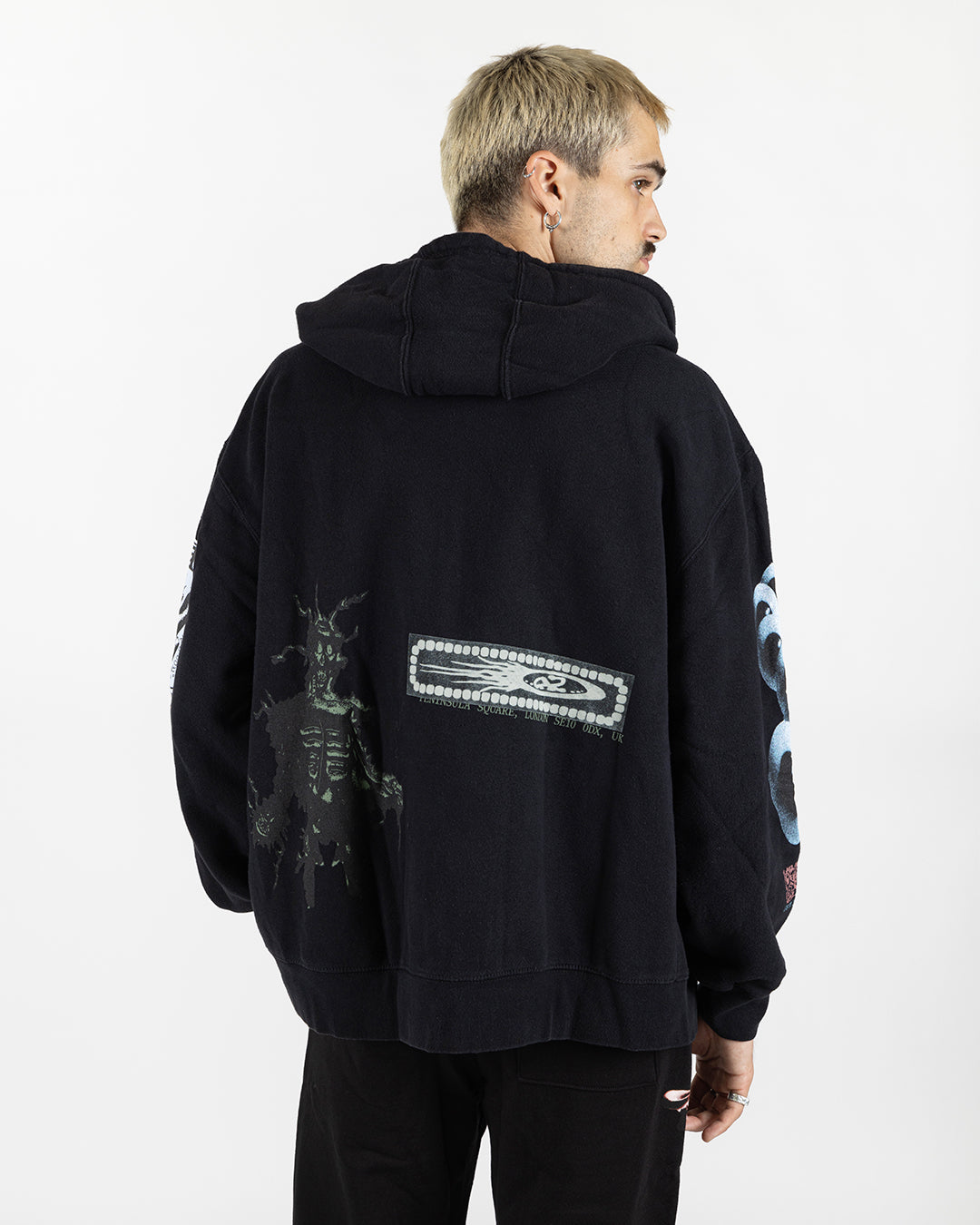 Travis Scott O2 Pure Zip Up Hoodie Black