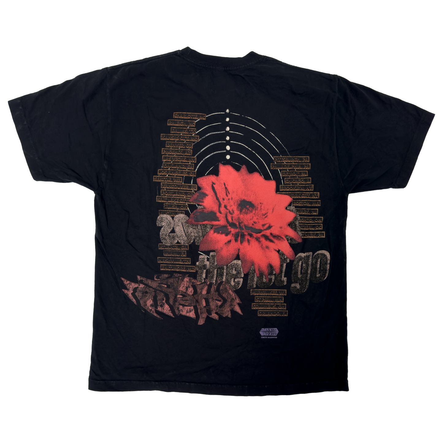 Travis Scott Utopia Echoes Circus Maximus Tee Black