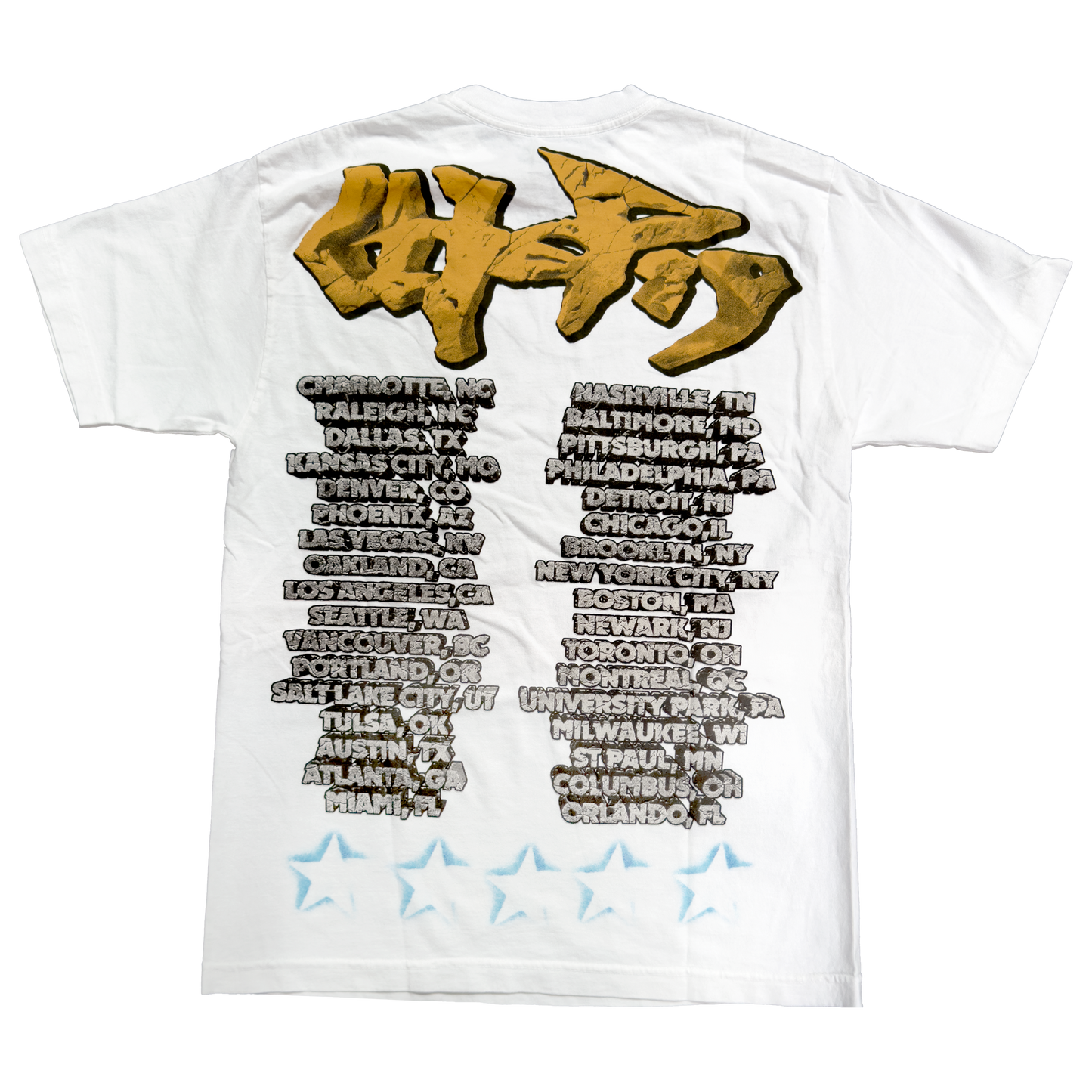 Travis Scott Utopia Tour Skitzo Circus Maximus Tee White