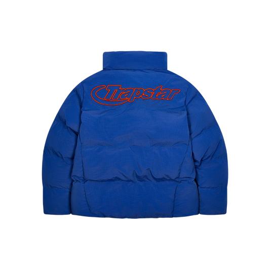 TRAPSTAR HYPERDRIVE RIPSTOP PUFFER JACKET - BLUE / ORANGE