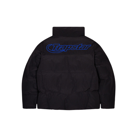 TRAPSTAR HYPERDRIVE RIPSTOP PUFFER JACKET - BLACK / BLUE