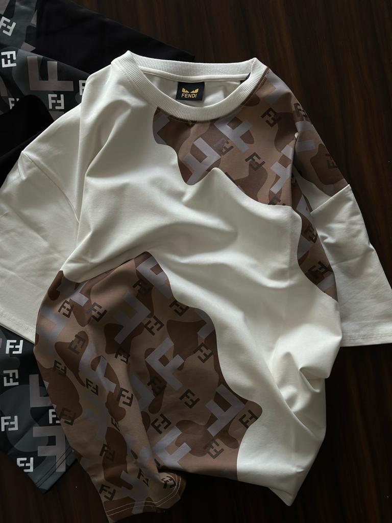 FENDI DROP SHOULDER HIGH END QUALITY TEES