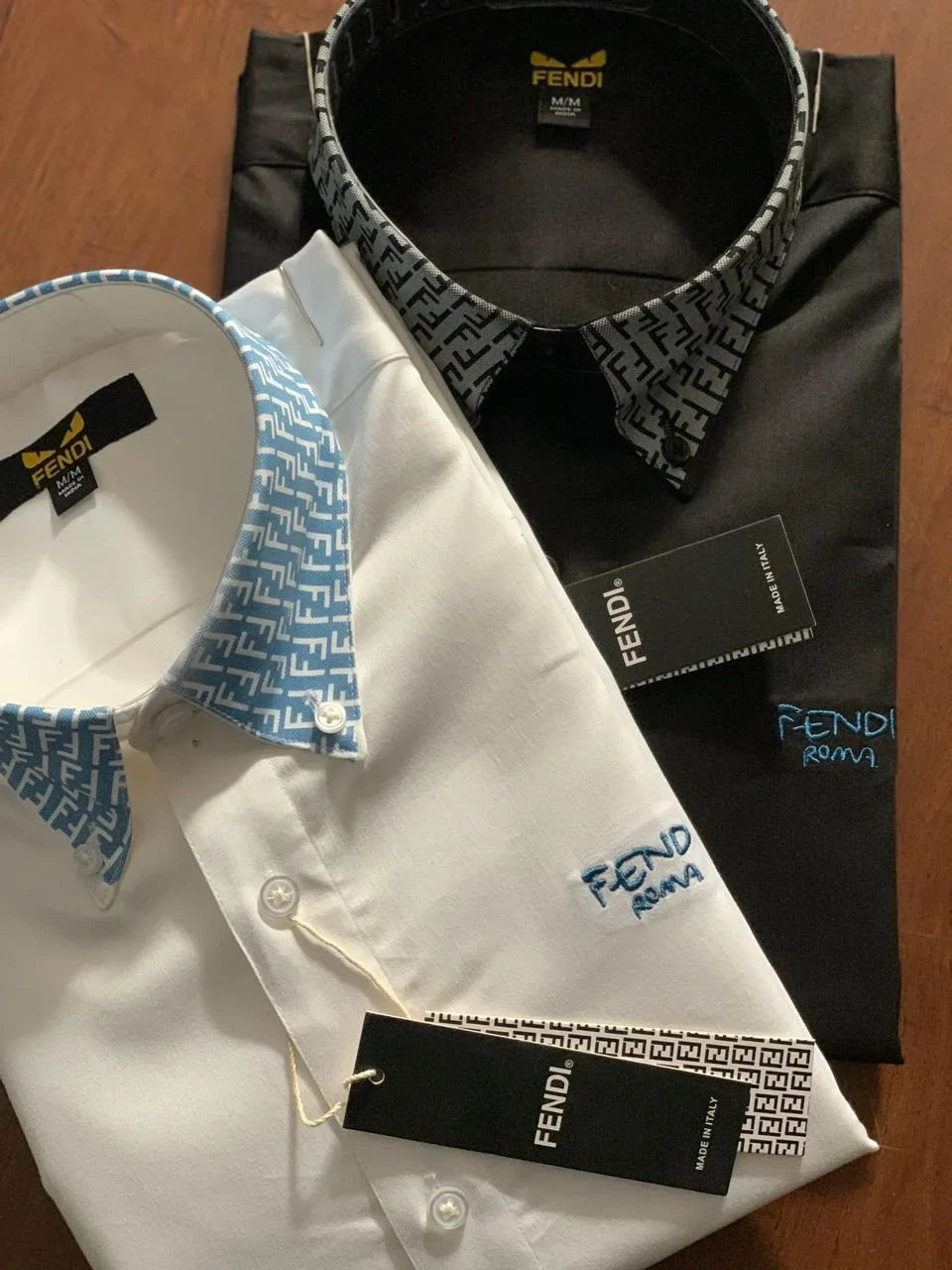 FENDI || Black & White Contract SApread Color Shirt Essentials