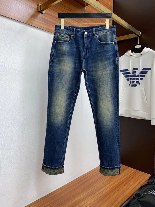 GUCCI || Premium  Blue GG Jeans