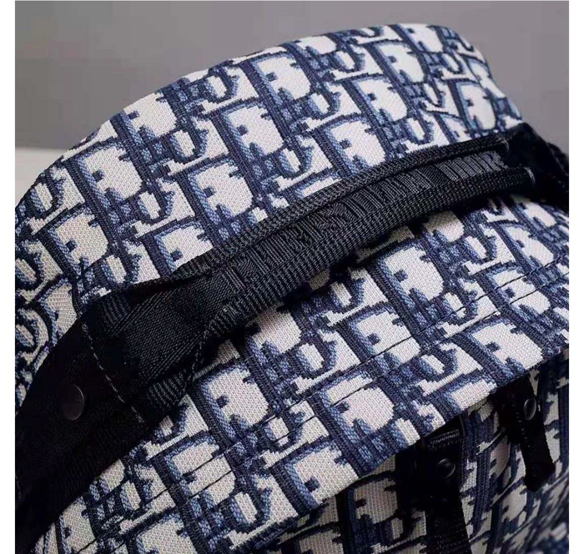 CHRISTIAN DIOR || Travel Backpack Dior Oblique Jacquard GREY/BLACK/BLUE