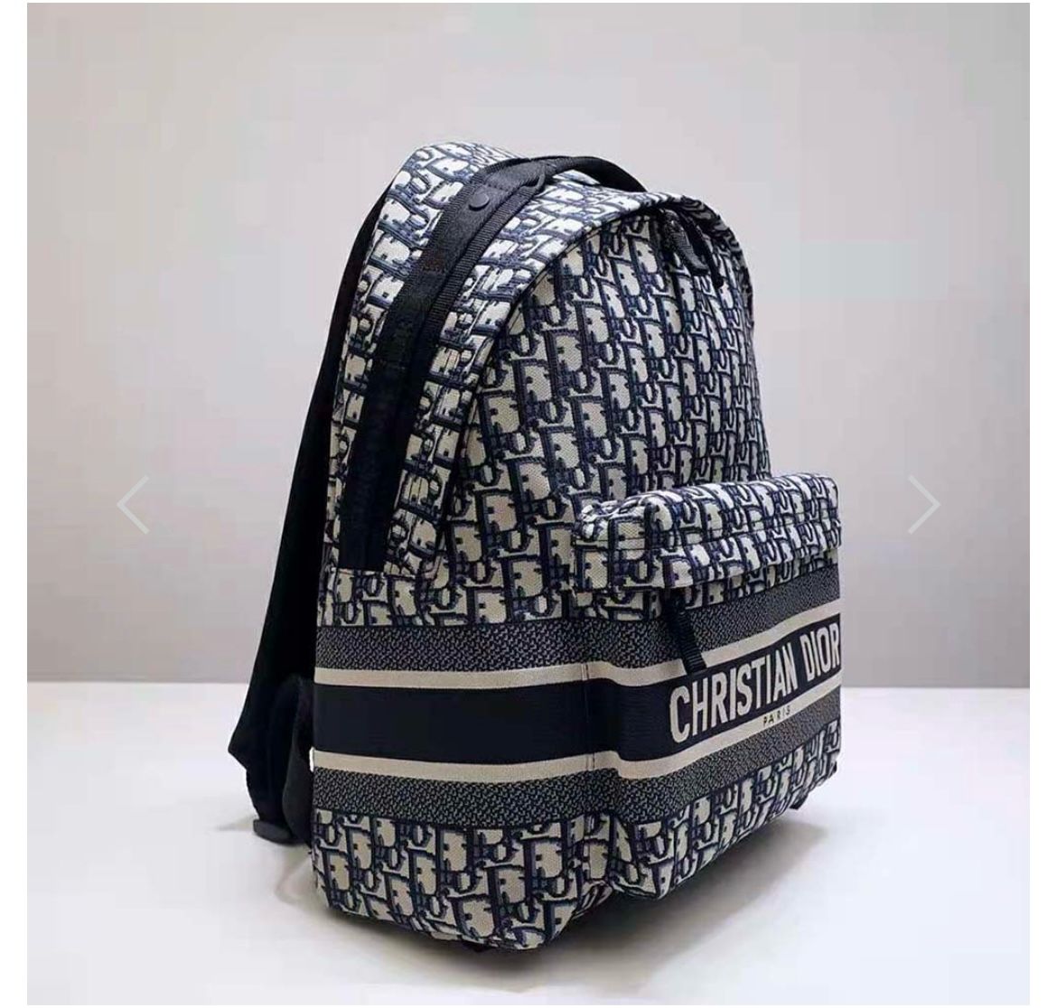 CHRISTIAN DIOR || Travel Backpack Dior Oblique Jacquard GREY/BLACK/BLUE