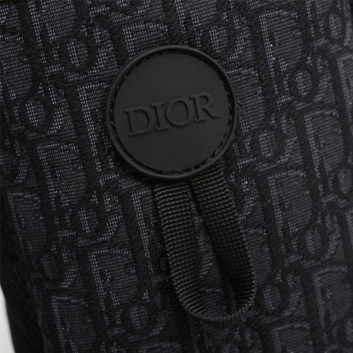 CHRISTIAN DIOR || Rider Backpack Black Dior Oblique Jacquard