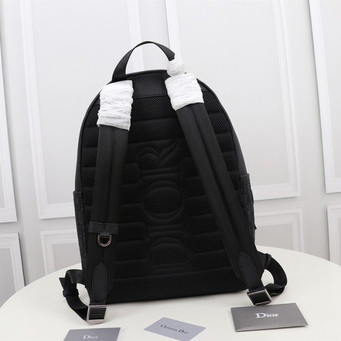 CHRISTIAN DIOR || Rider Backpack Black Dior Oblique Jacquard