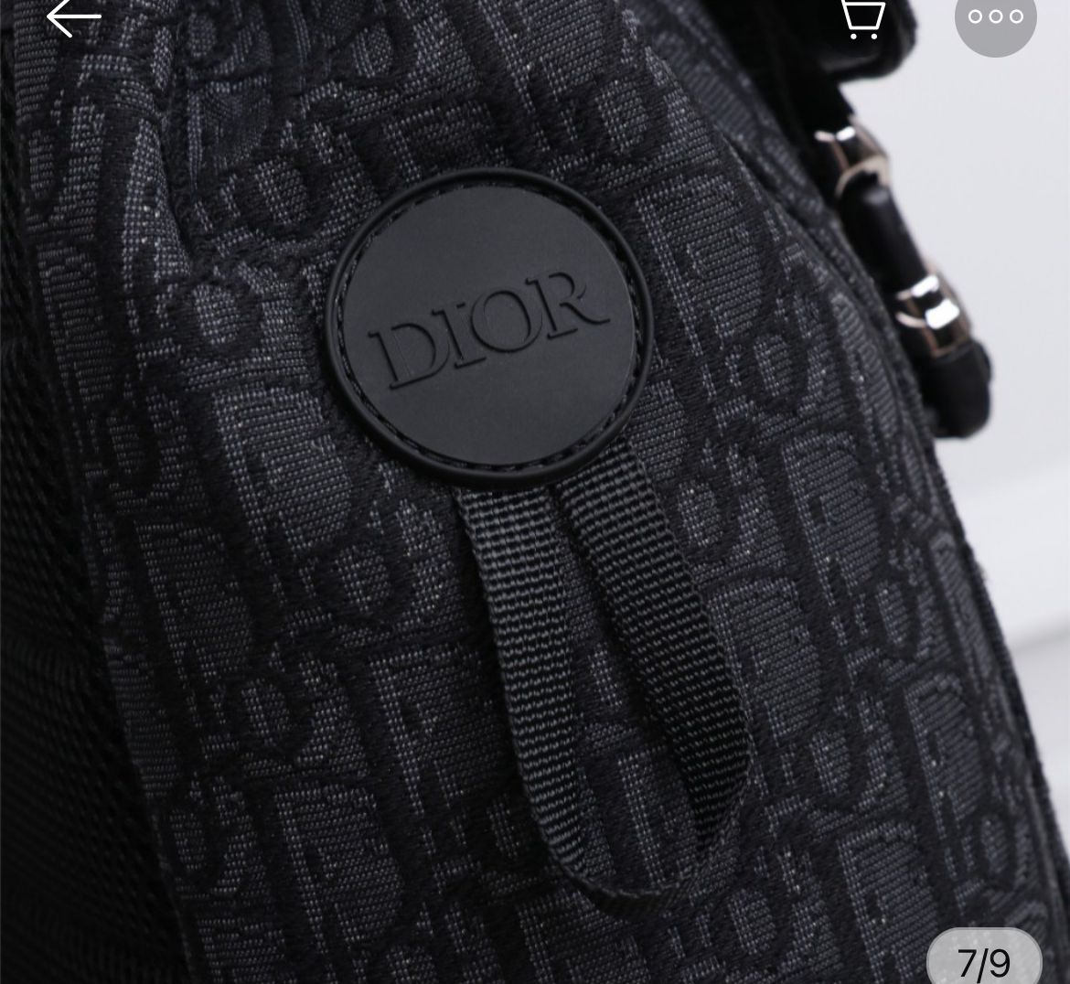 CHRISTIAN DIOR || MOTION OBLIQUE BACKPACK IN JACQUARD, SILVER HARDWARE