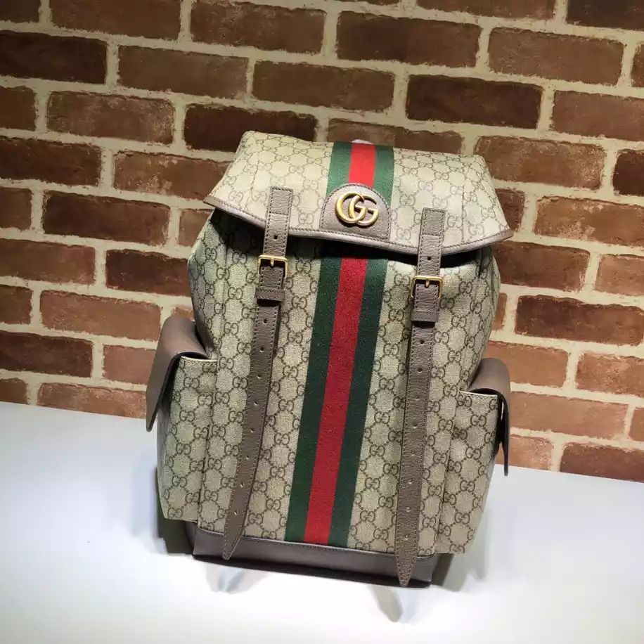 GUCCI || Ophidia Medium Backpack BLACK / BROWN