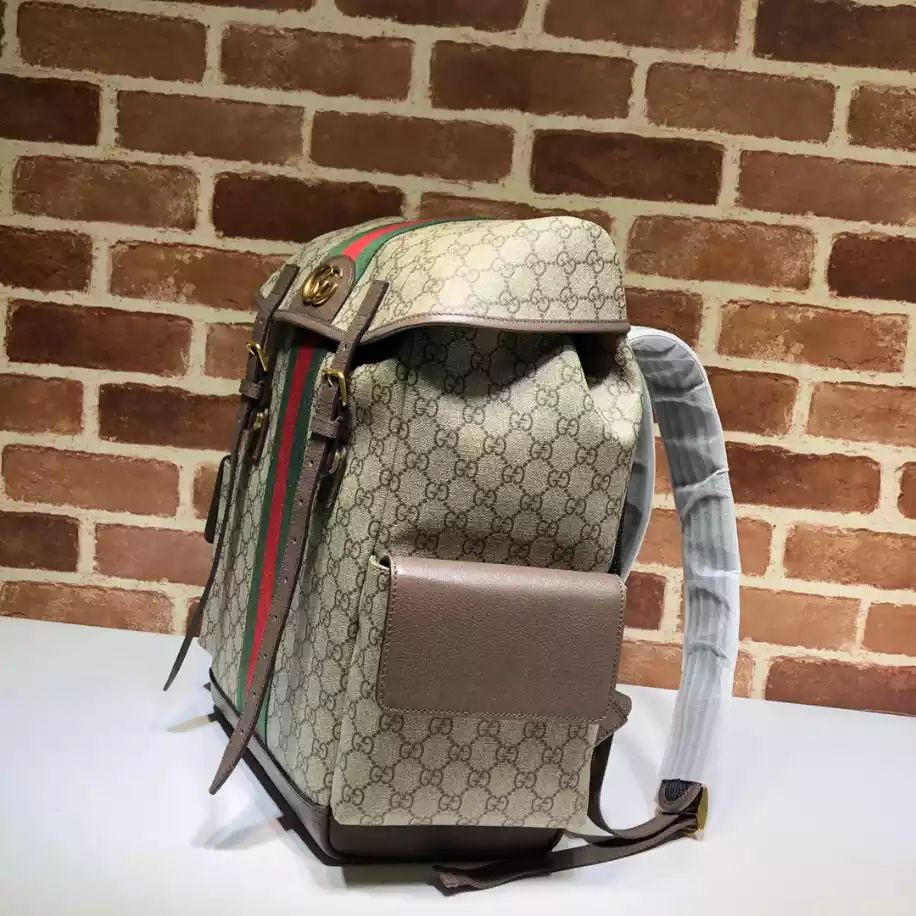 GUCCI || Ophidia Medium Backpack BLACK / BROWN