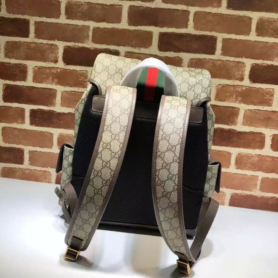 GUCCI || Ophidia Medium Backpack BLACK / BROWN