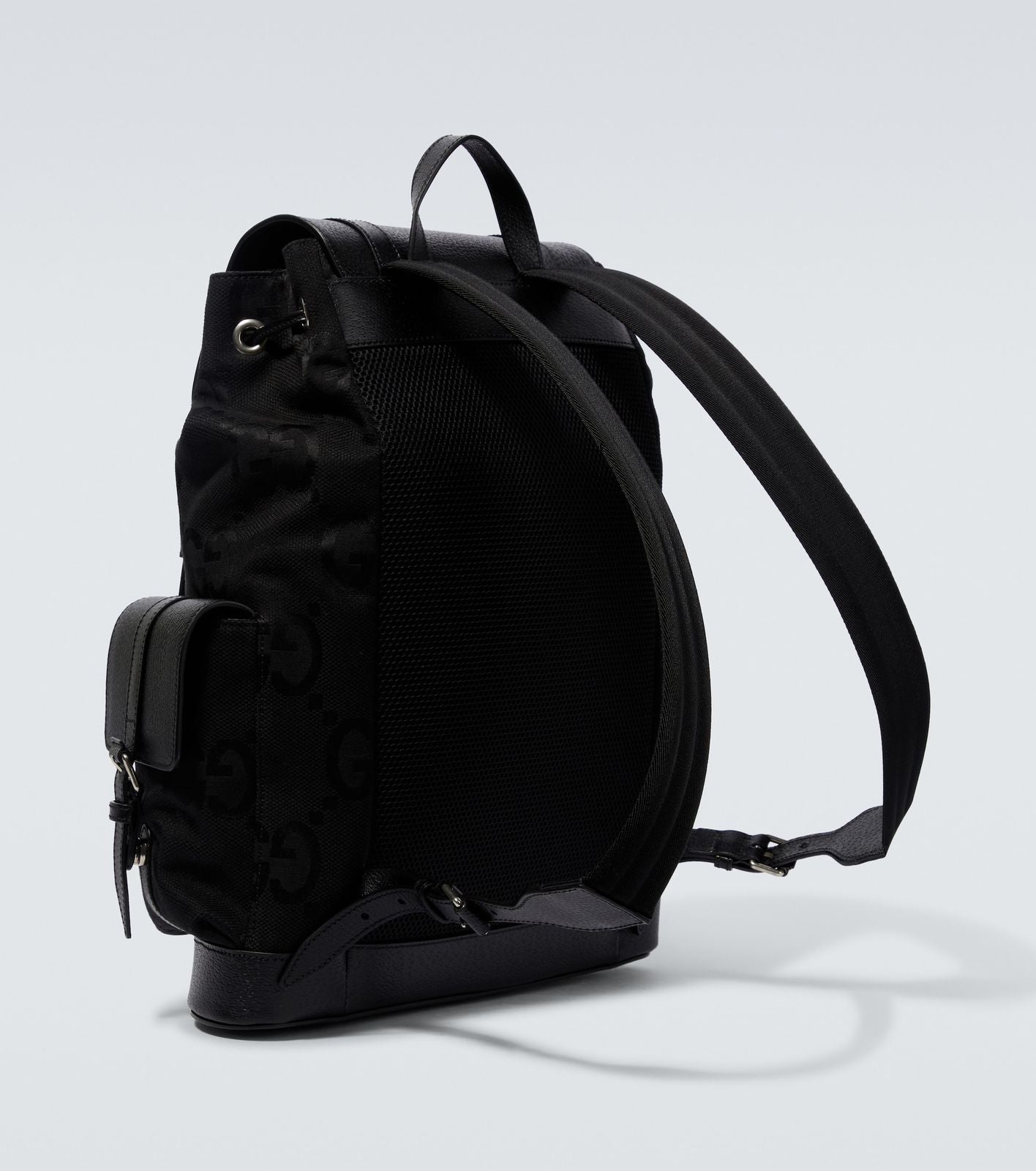 GUCCI || Jumbo GG Backpack In Black GG Canvas