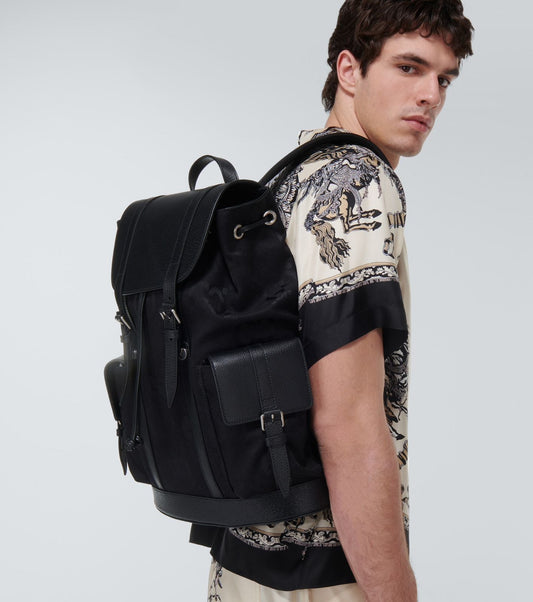 GUCCI || Jumbo GG Backpack In Black GG Canvas