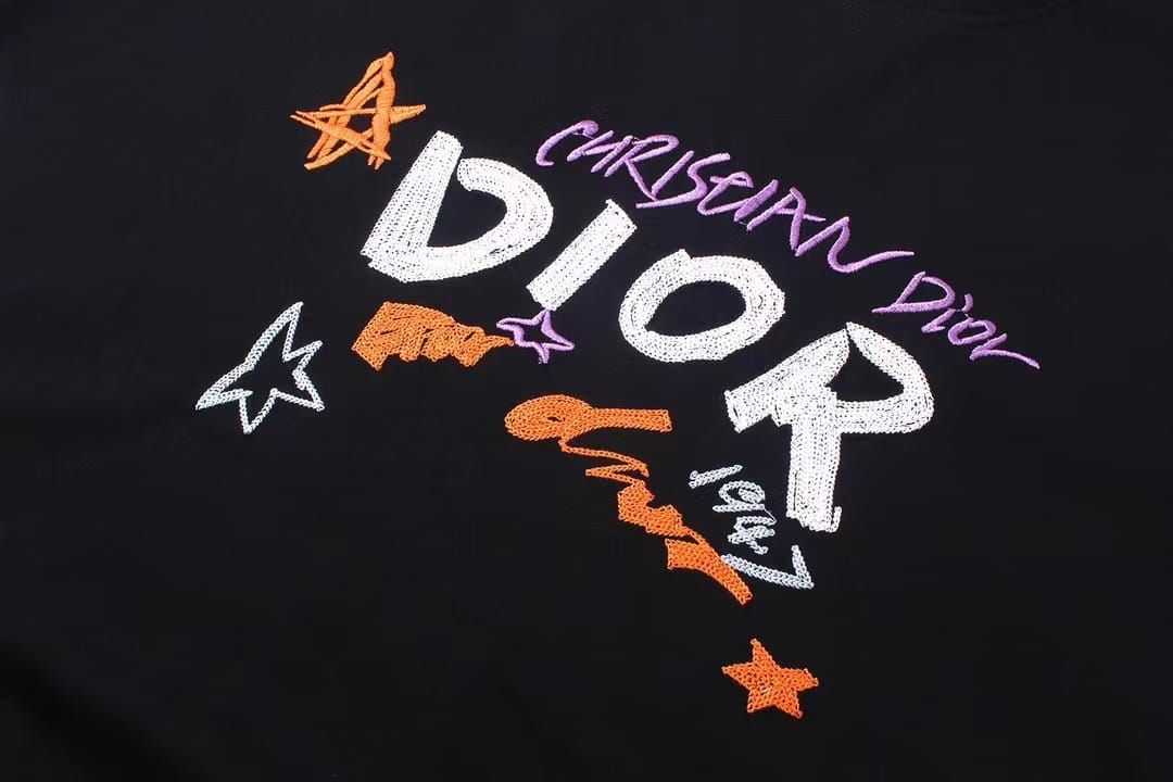 CHRISTIAN DIOR || Trendy New Style Letter Pattern T-Shirt Men Women Same Style