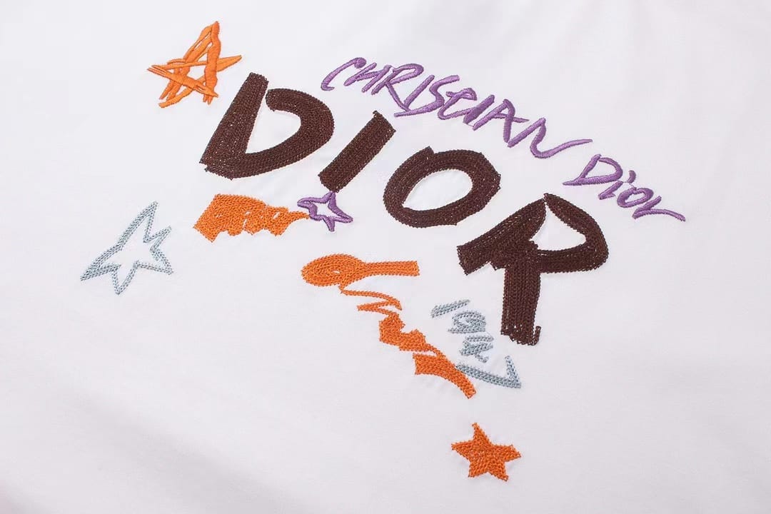 CHRISTIAN DIOR || Trendy New Style Letter Pattern T-Shirt Men Women Same Style