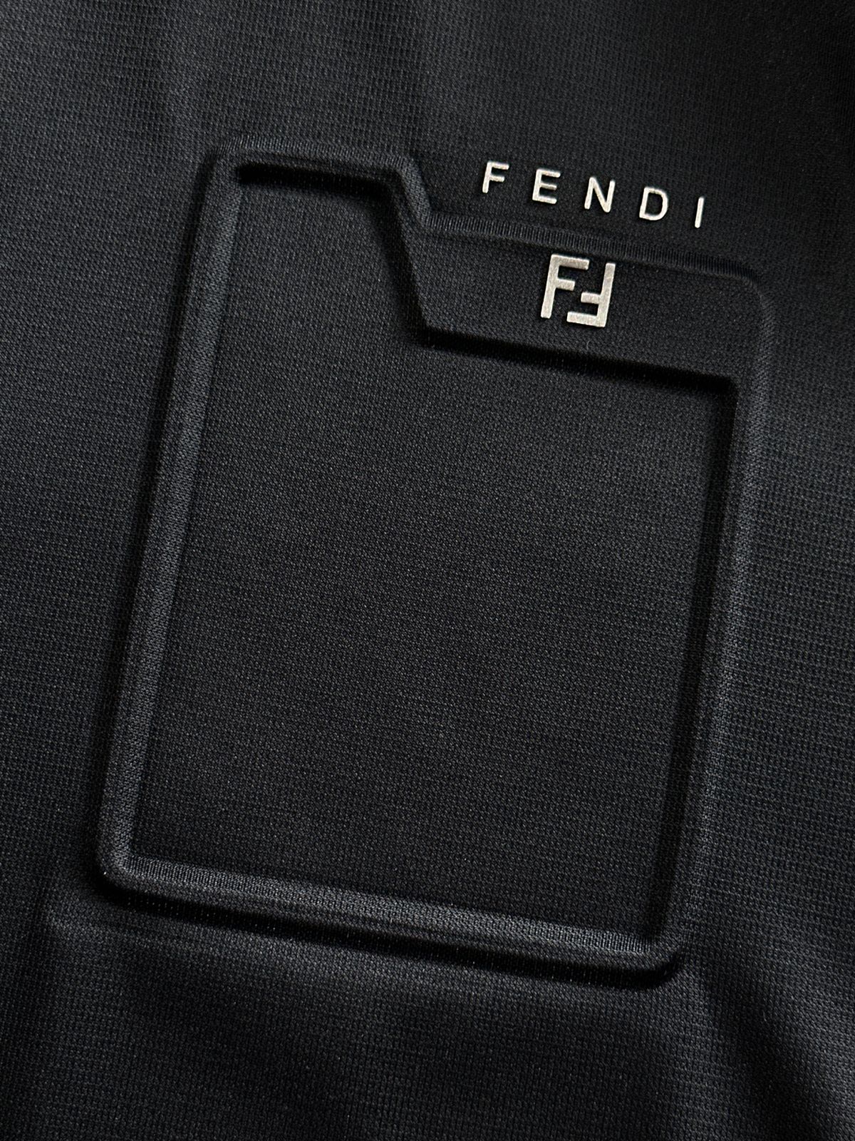 FENDI || Cotton Piqué Polo T-Shirt