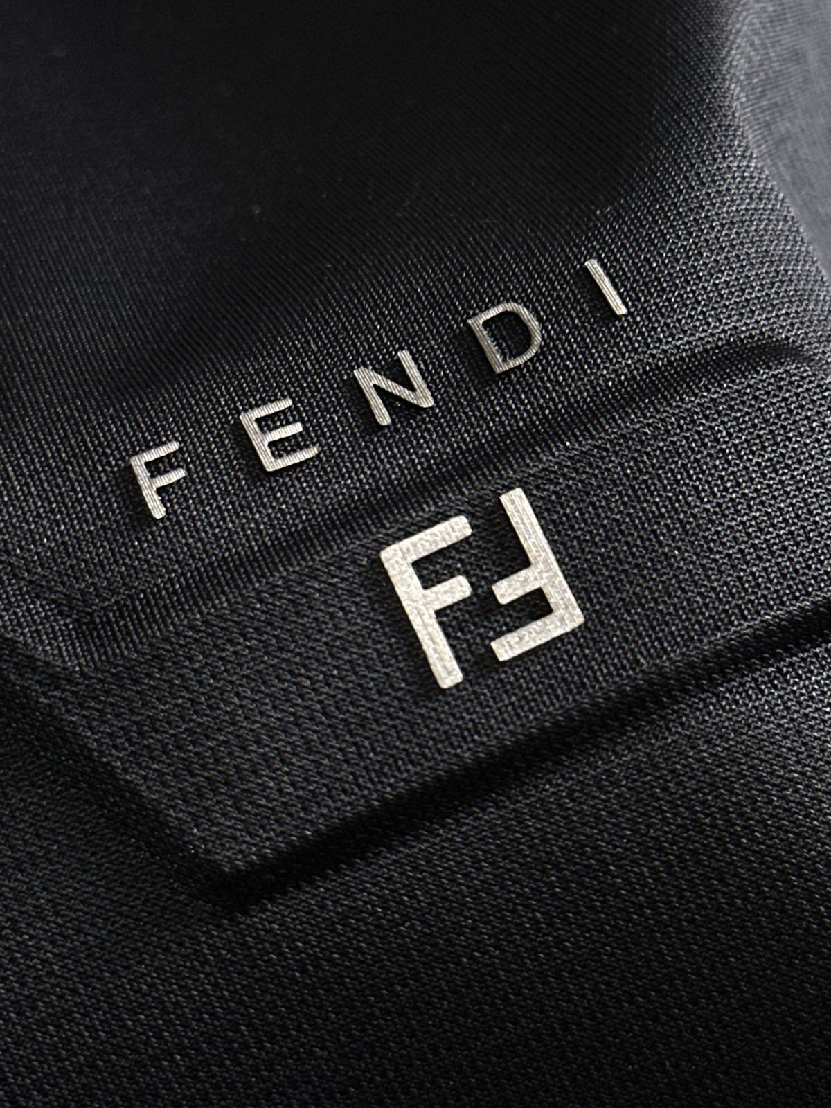 FENDI || Cotton Piqué Polo T-Shirt