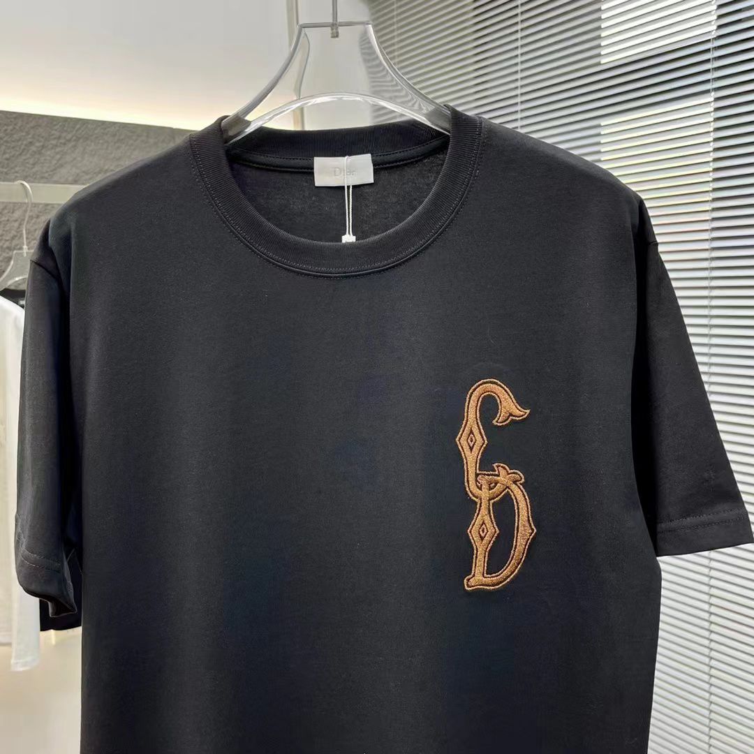 CHRISTIAN DIOR || Emerson CD Logo Tee Black