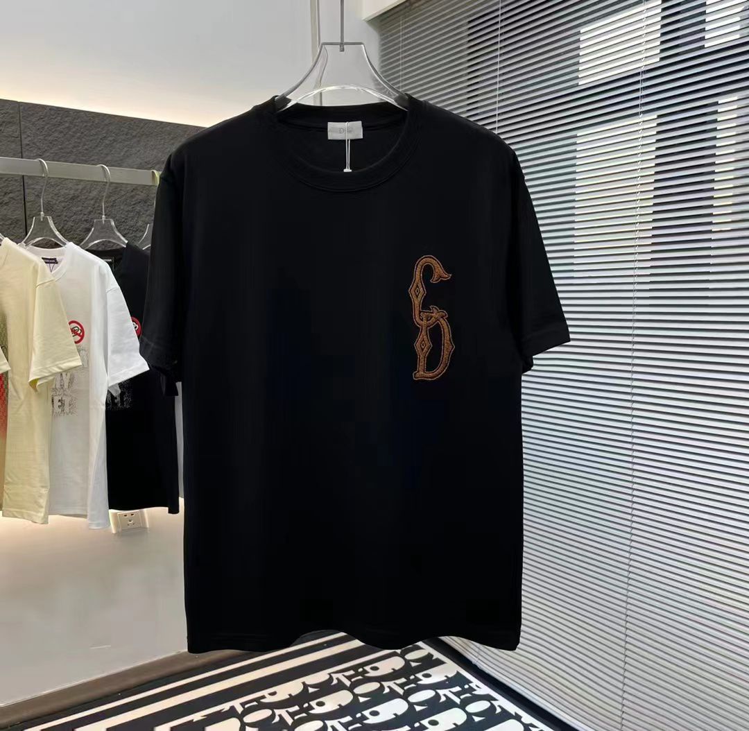 CHRISTIAN DIOR || Emerson CD Logo Tee Black