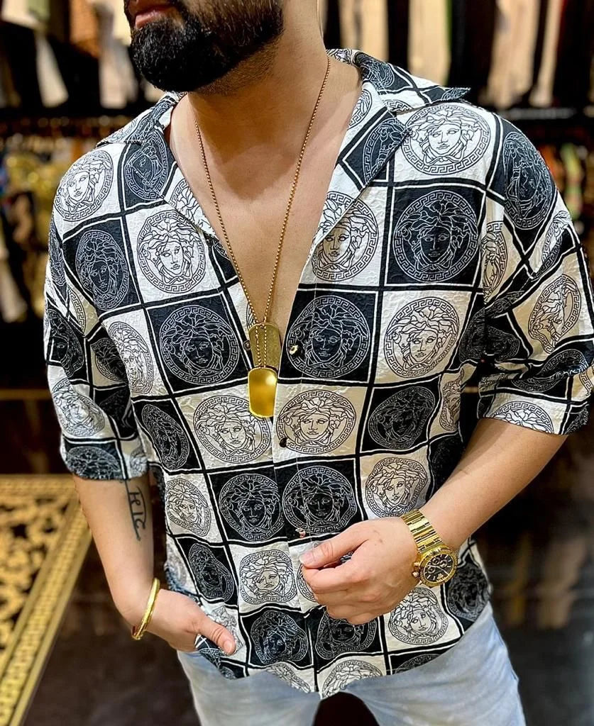 VERSACE ||  Imported Premium Quality Drop Shoulder Shirts