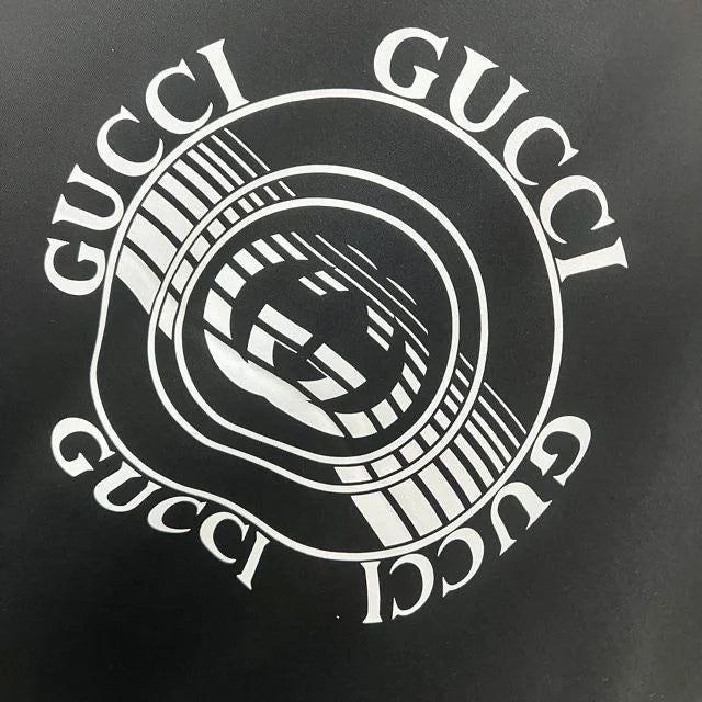 GUCCI || Record Logo Print Tee In Black