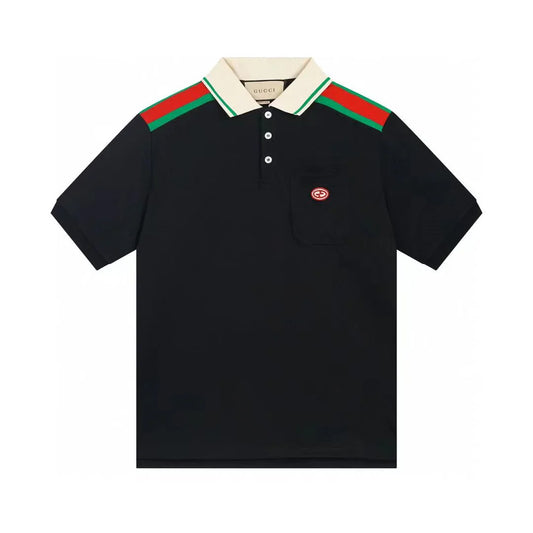 GUCCI || Cotton polo with Interlocking G