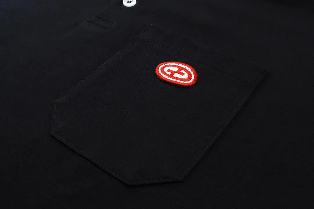 GUCCI || Cotton polo with Interlocking G