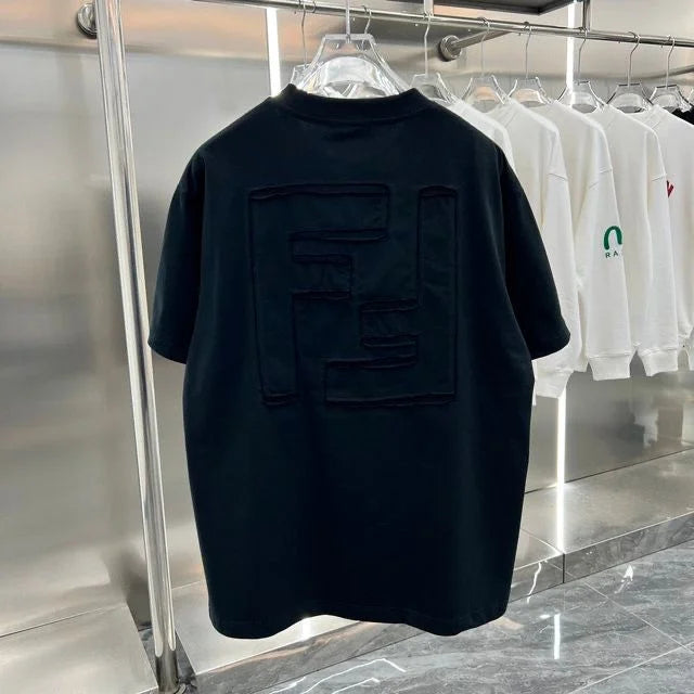 FENDI || FF-Logo Short-Sleeve T-Shirt In Black For Men