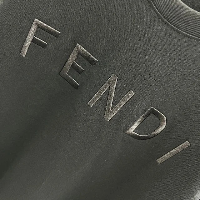 FENDI || FF-Logo Short-Sleeve T-Shirt In Black For Men