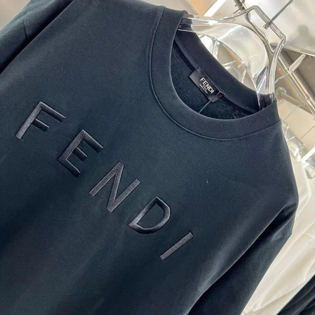 FENDI || FF-Logo Short-Sleeve T-Shirt In Black For Men