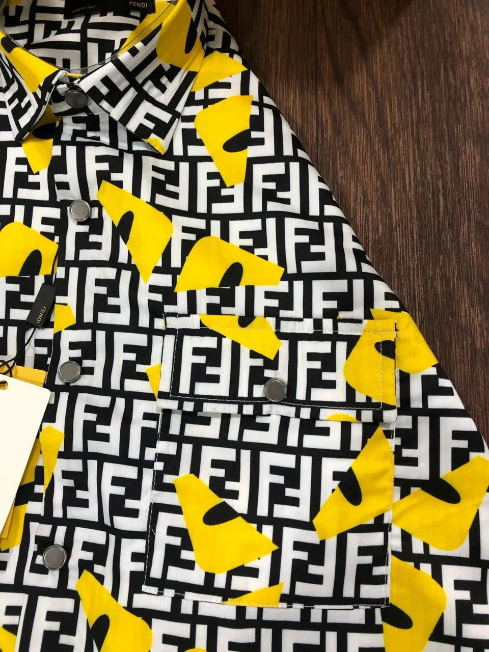 FENDI || Men’s Signature FF monogram Shirt