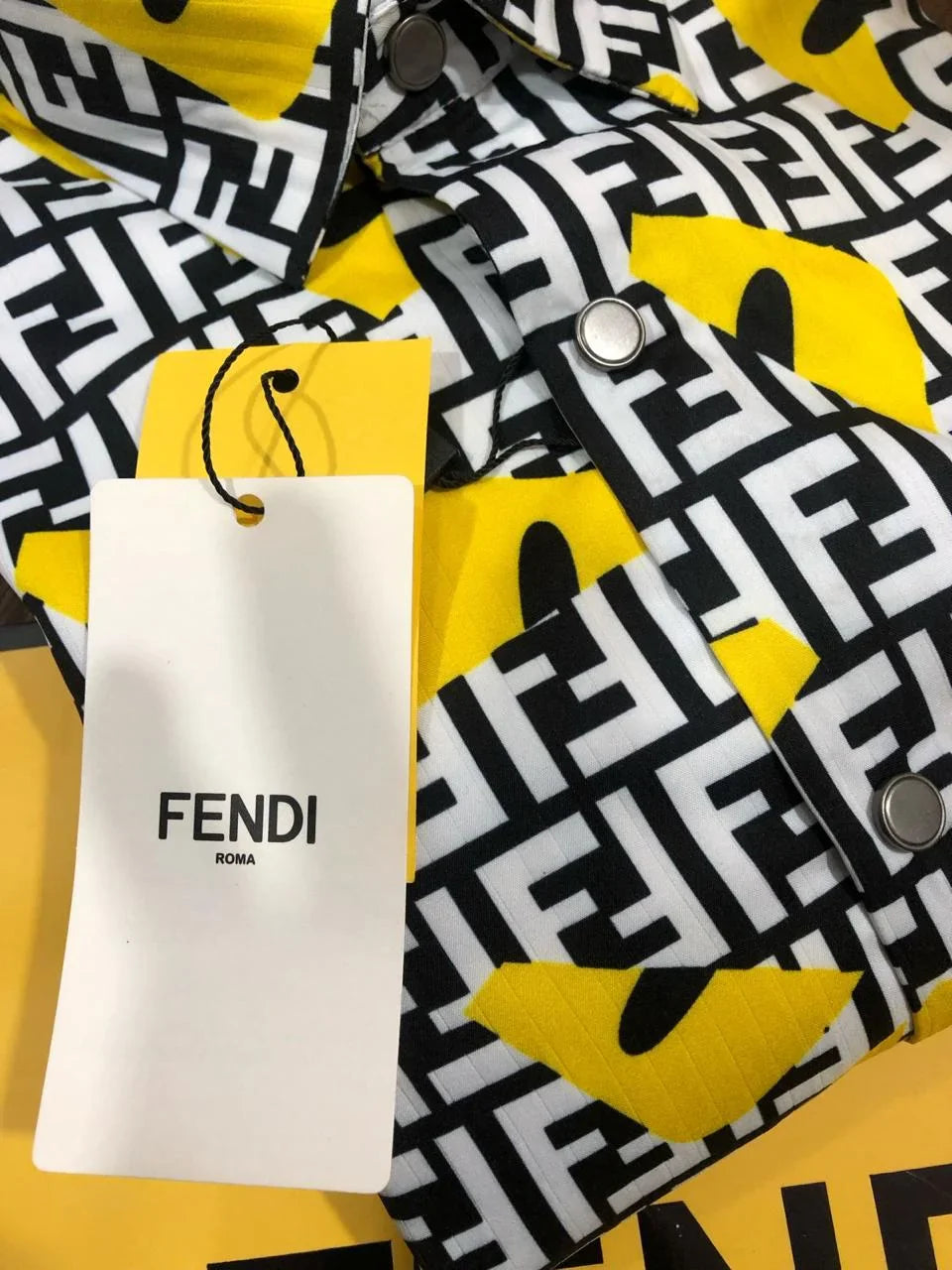 FENDI || Men’s Signature FF monogram Shirt