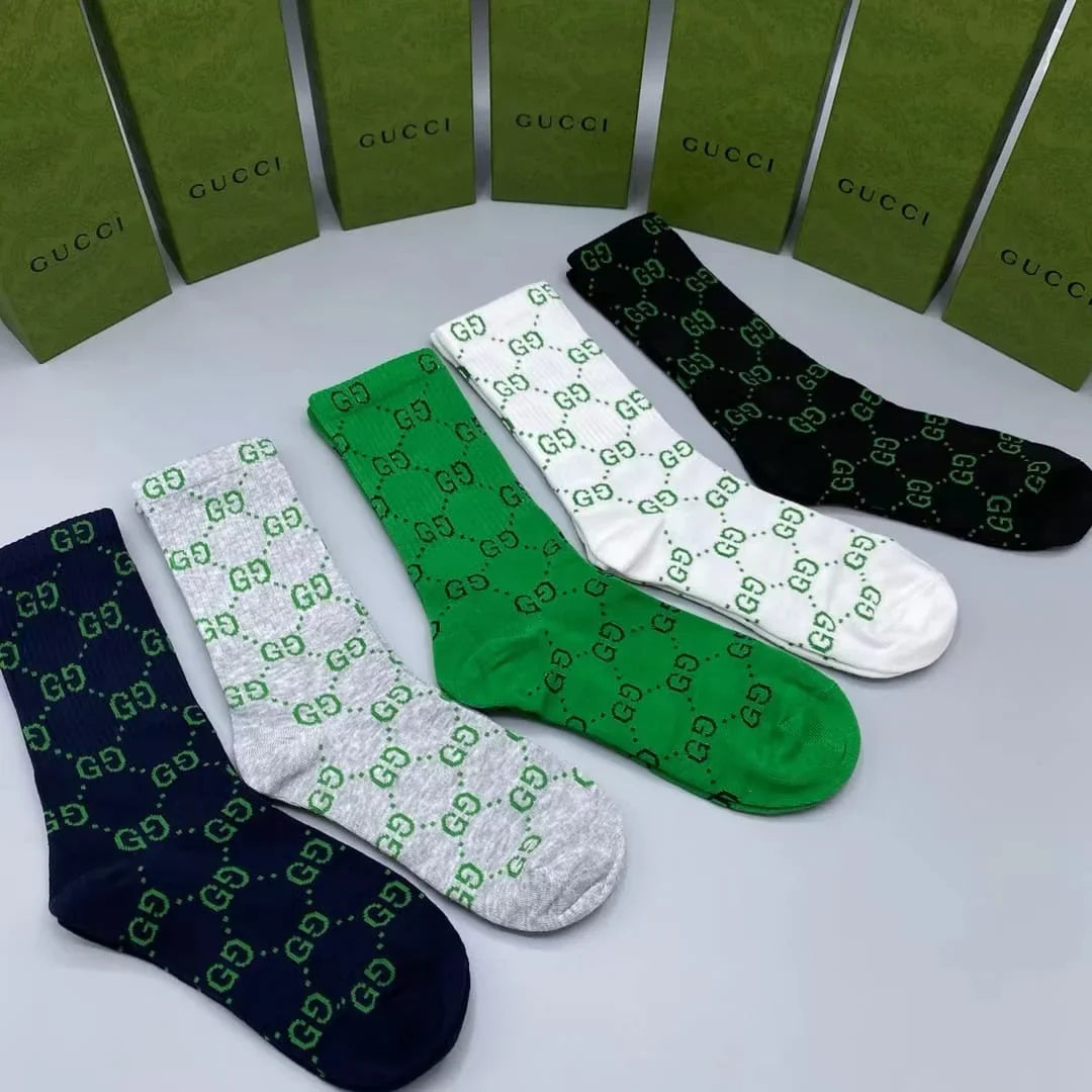 GUCCI || GG Logo Long Socks (Pack Of Five Pair)