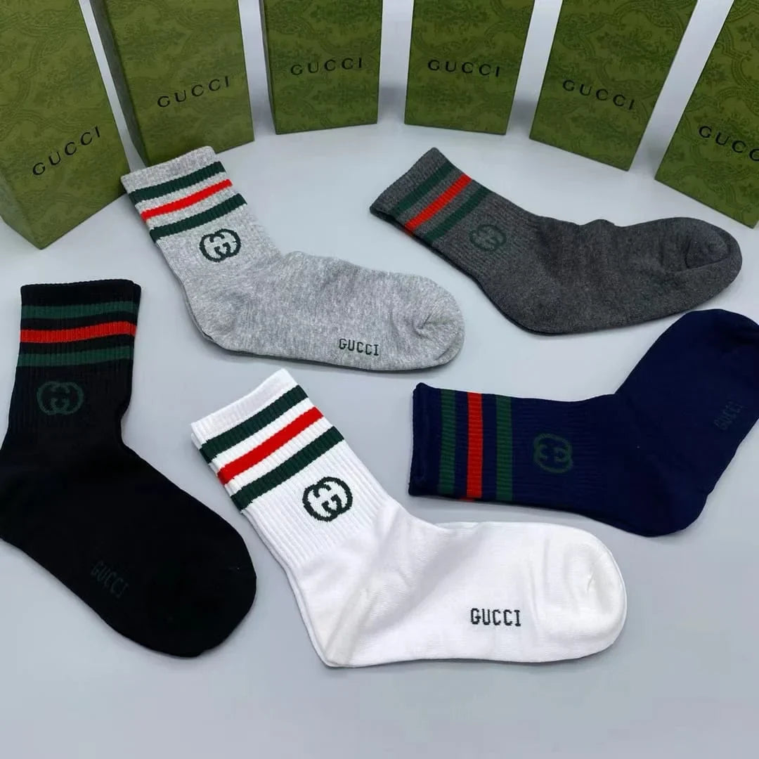 GUCCI || GG Cotton Blend Socks (Pack Of Five)