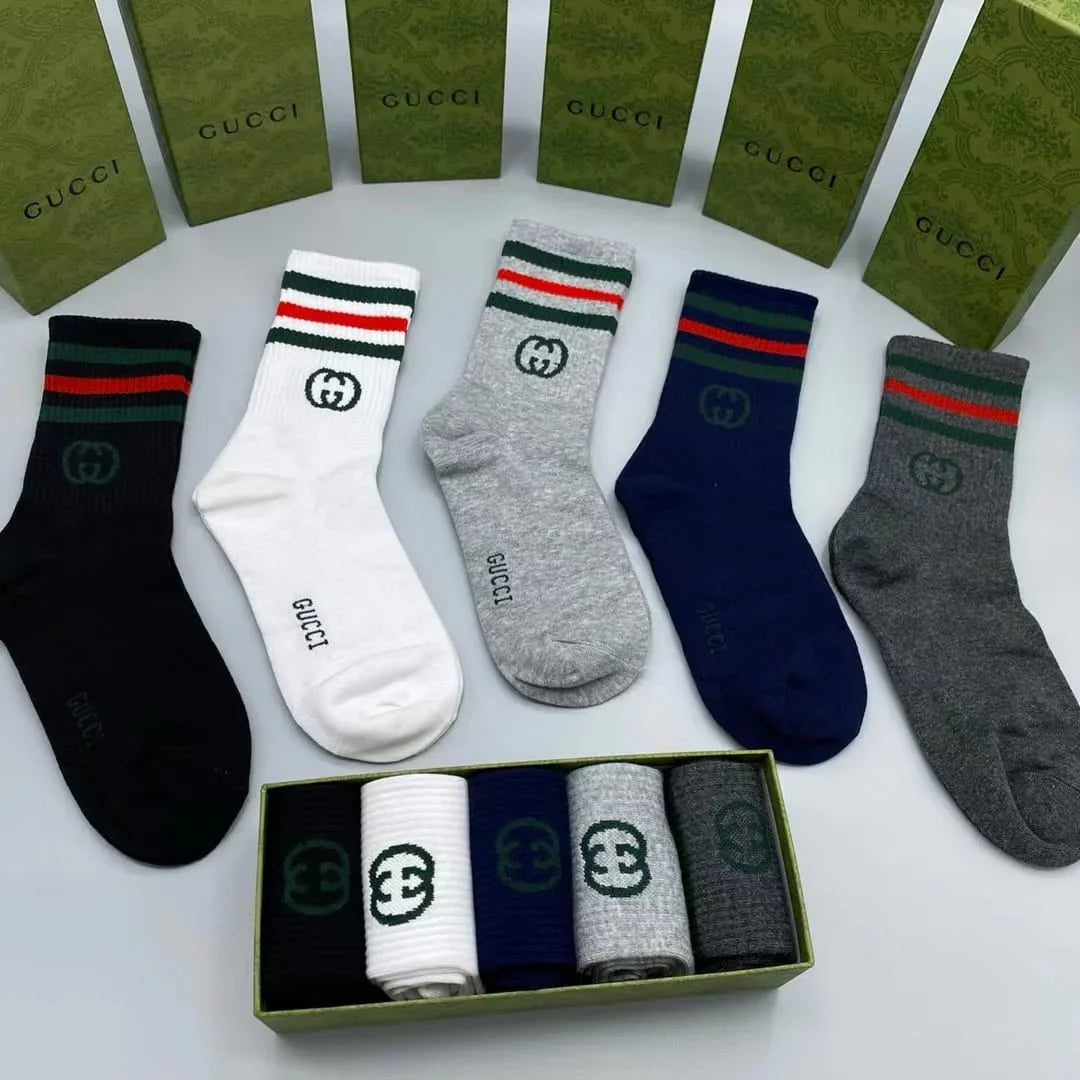 GUCCI || GG Cotton Blend Socks (Pack Of Five)