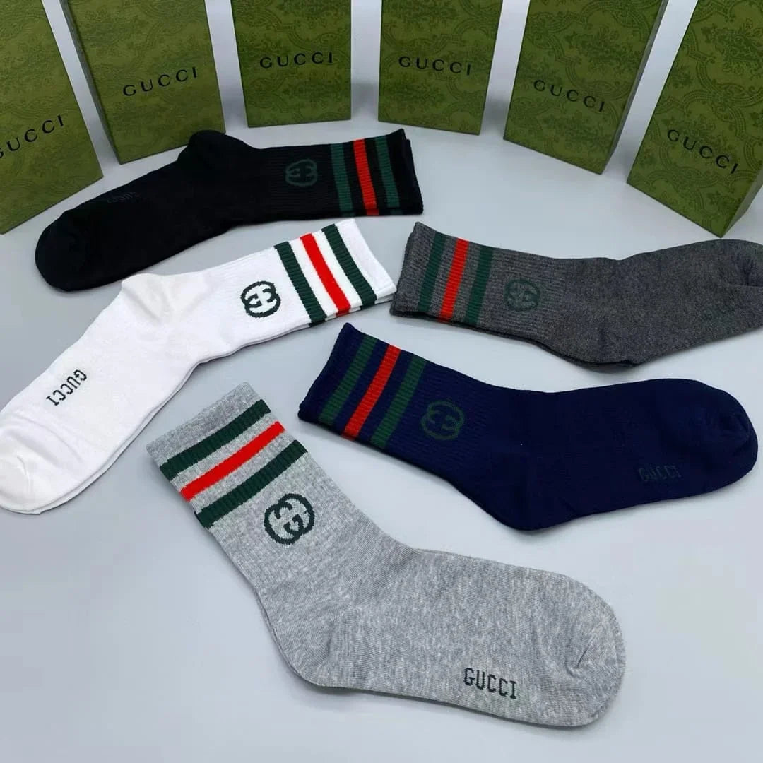 GUCCI || GG Cotton Blend Socks (Pack Of Five)