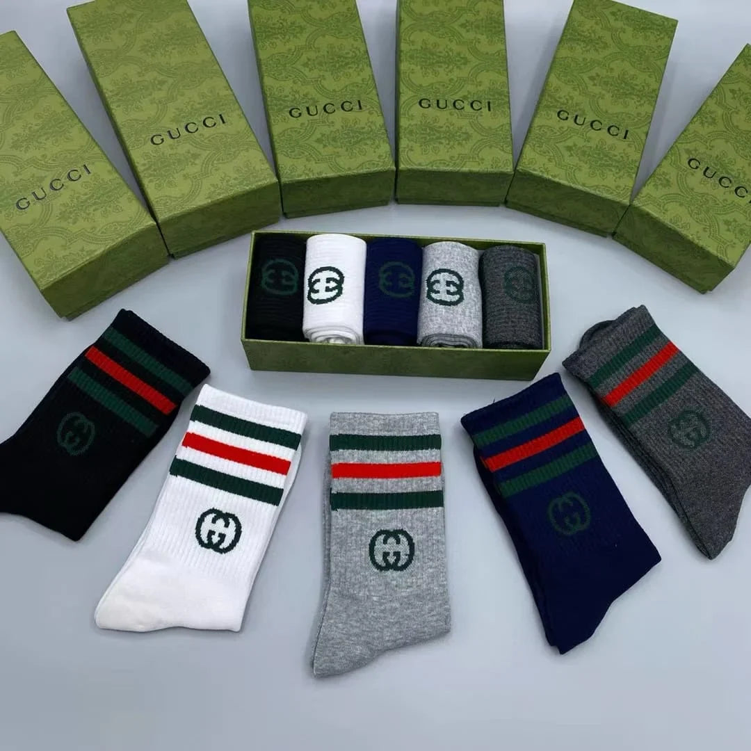 GUCCI || GG Cotton Blend Socks (Pack Of Five)