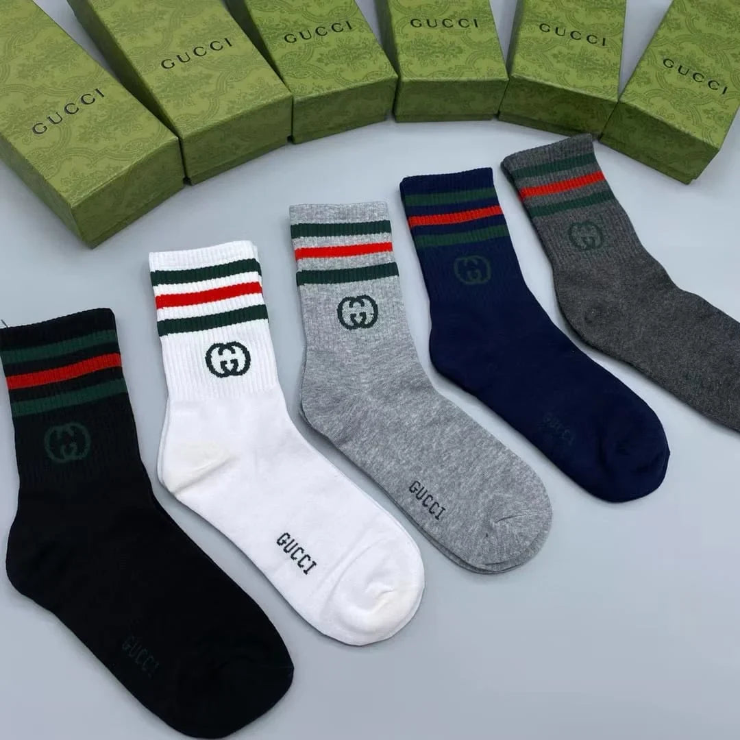 GUCCI || GG Cotton Blend Socks (Pack Of Five)